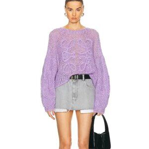 Loewe Lurex Mohair Sweater with Anagram Detail